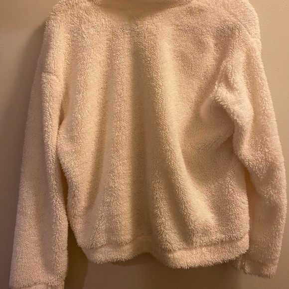 White Fuzzy Pullover - Picture 2 of 2